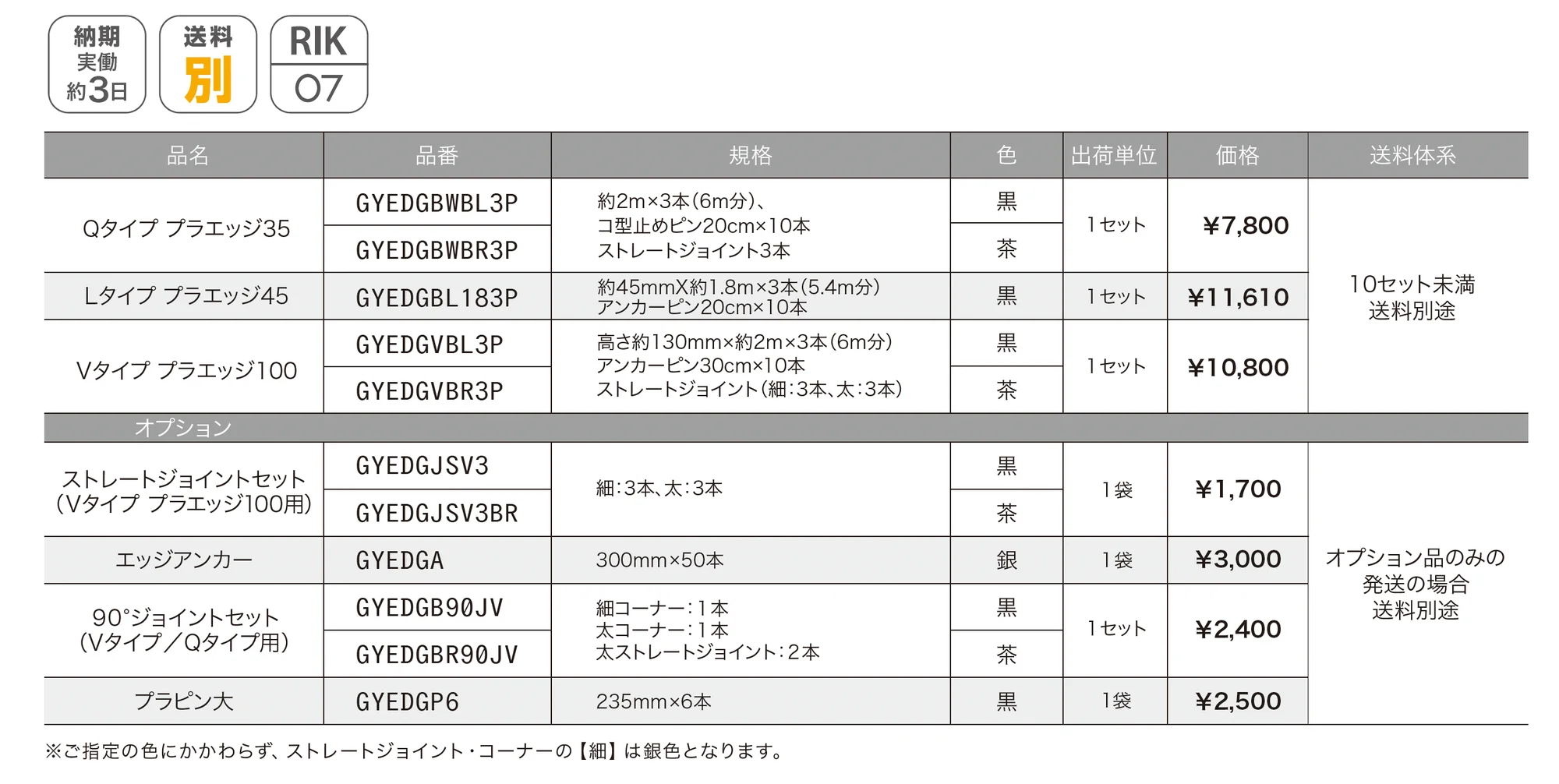 リサイクルエッジング®︎_価格_1