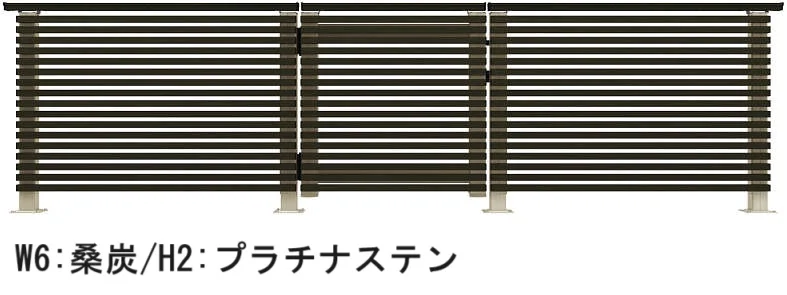 YKK APの「ルシアス デッキ門扉 A03型 横ストライプタイプ【2025年版】【廃番】」のサブ画像1