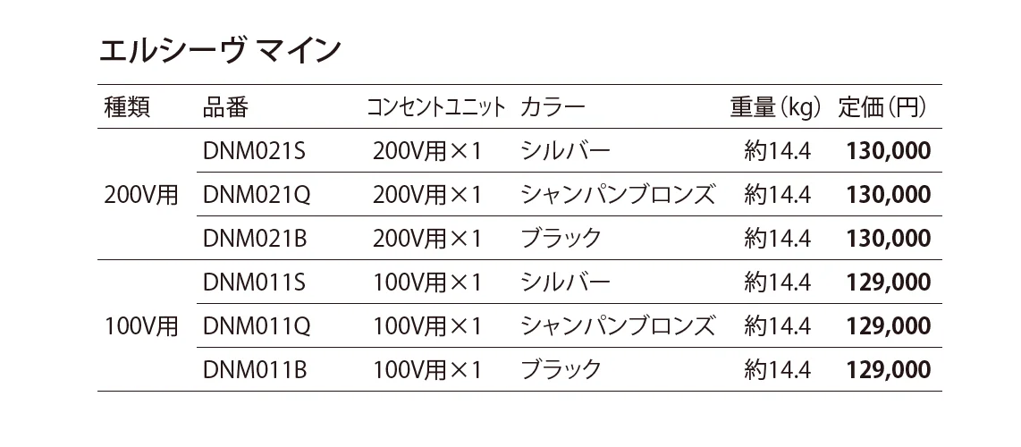 エルシーヴ マイン_価格_1