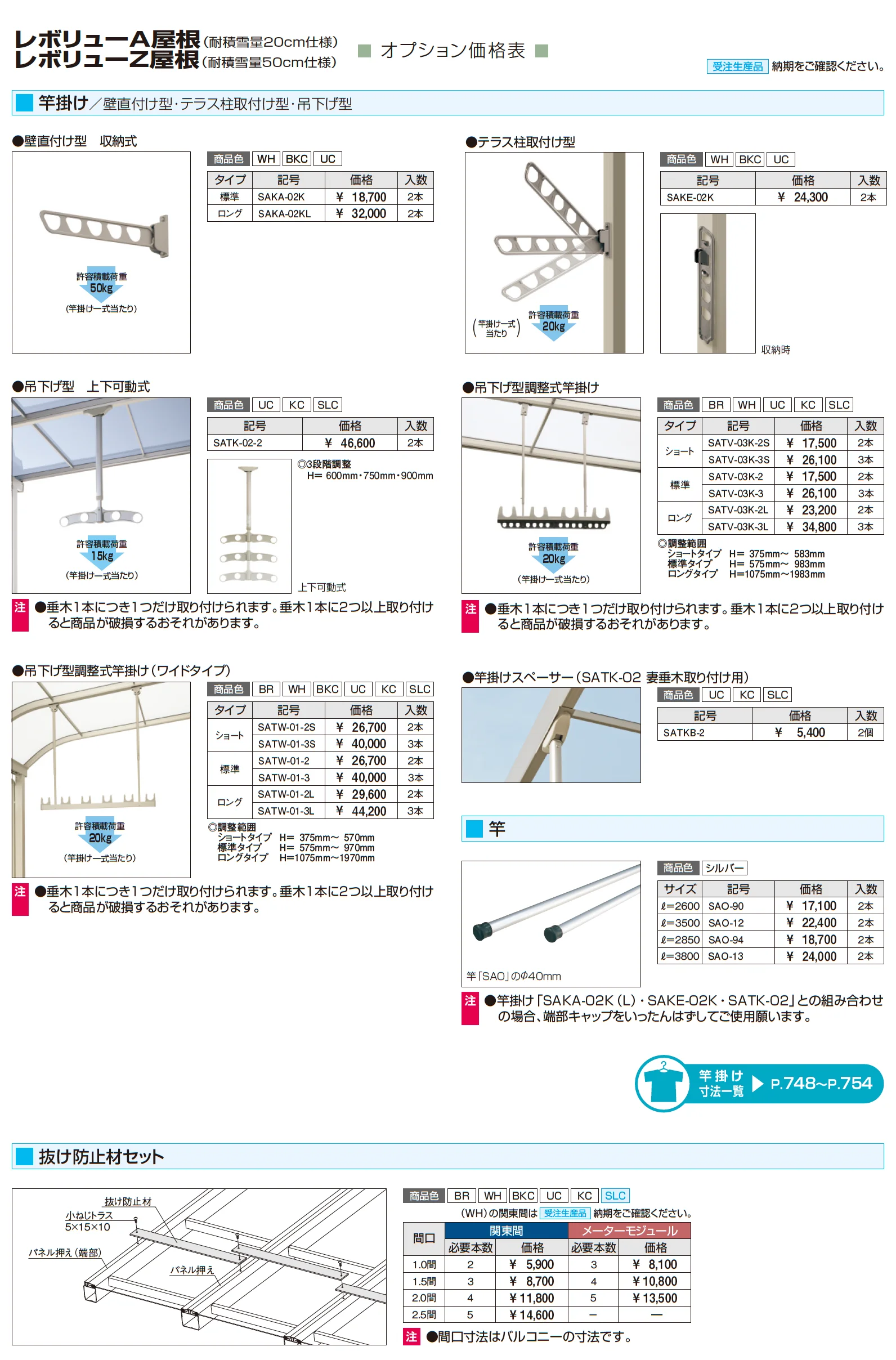 レボリューA屋根(オルネ 庭置き式用 600タイプ 出幅移動納まり)_価格_3