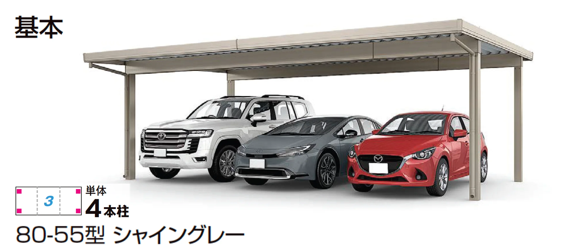 専用3台目 LIXIL | カーポートSW 1500タイプ 3台用【2025年版】 | 建材サーチ