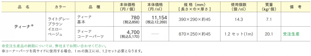 ティーナ【2024年版】_価格_1