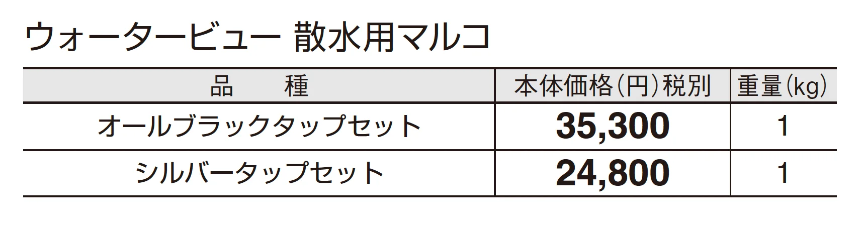 ウォータービュー 散水用マルコ_価格_1