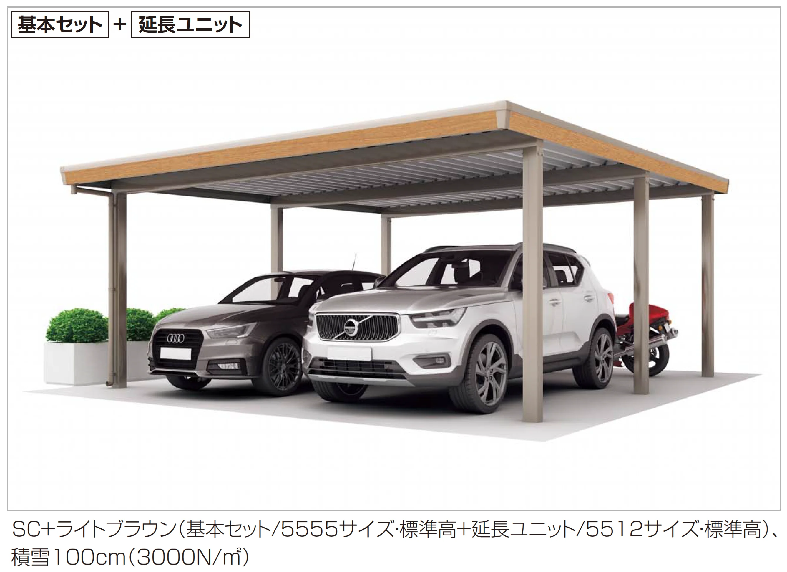 四国化成の「レジストポートSG 間口55サイズ 延長ユニット/縦連棟ユニット」