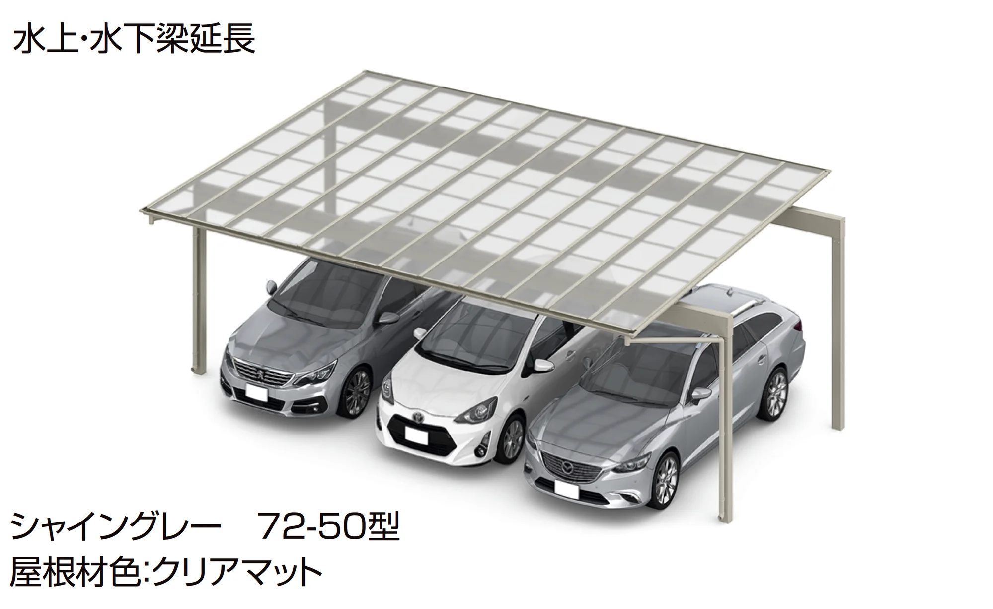 LIXILの「フーゴF 3台用 梁延長」のサブ画像3