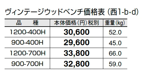 ヴィンテージウッドベンチ【2024年版】_価格_4