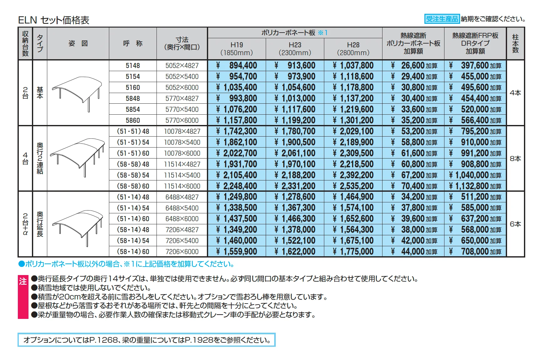 エクオーレNexワイド(基本・奥行連結・奥行延長)【2025年版】_価格_1