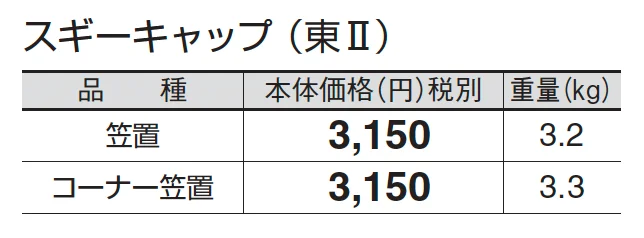 スギーキャップ_価格_2