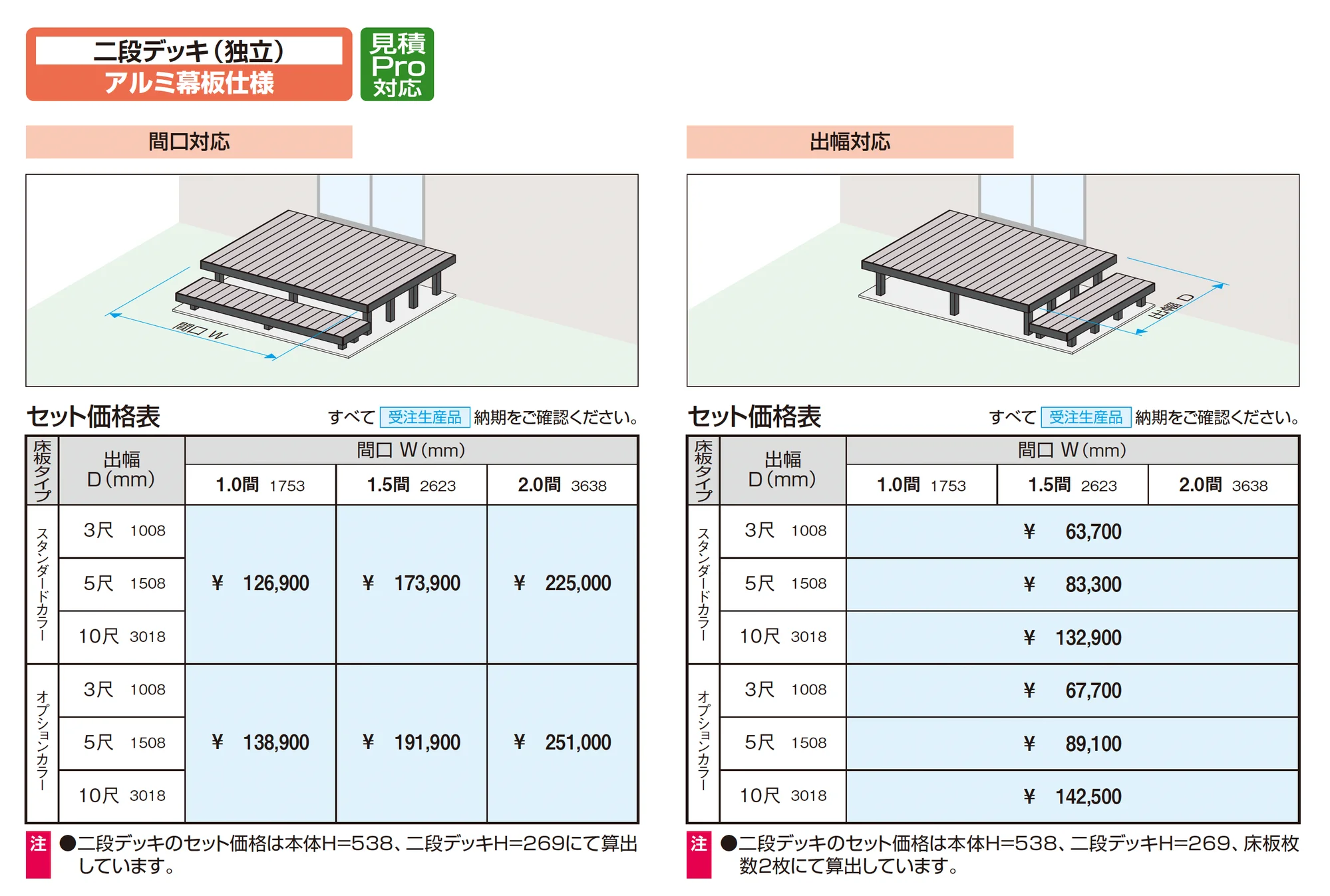 フロワ フロア本体 アルミ幕板仕様_価格_3
