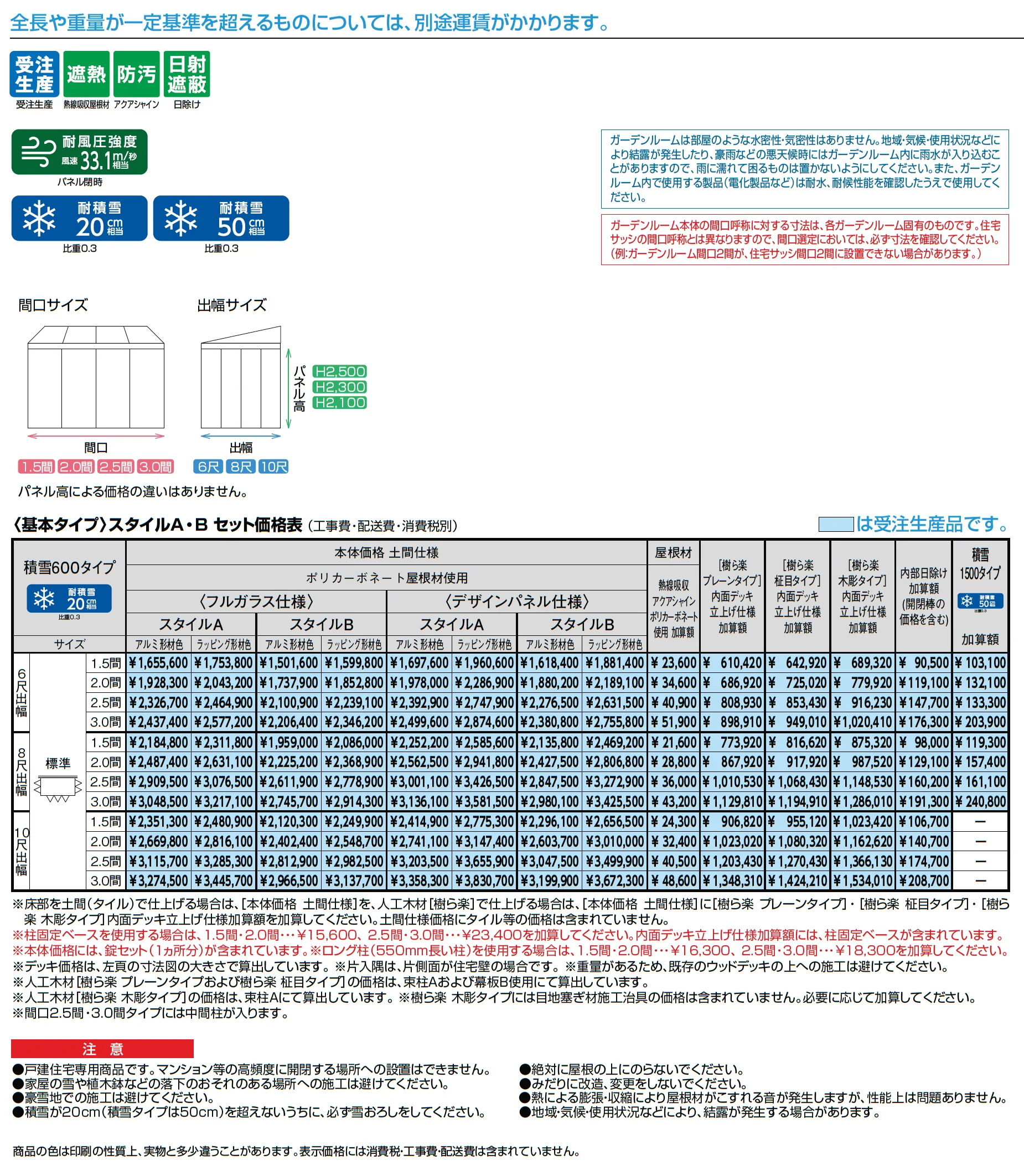 暖蘭物語 〈基本タイプ〉スタイルA(フルガラス仕様)_価格_1