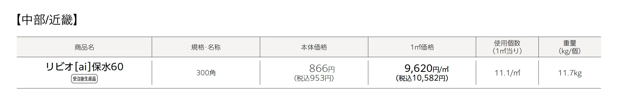 リビオ®︎(ai)保水60_価格_1