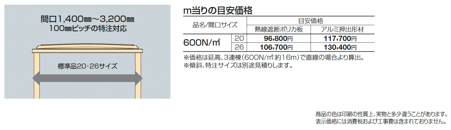 ソリッドルーフFHタイプ 柱間ピッチ5000m【2024年版】_価格_1