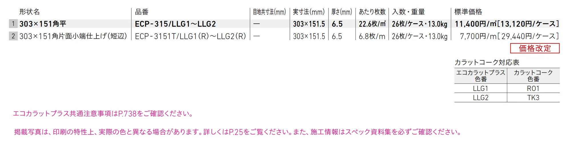 エコカラットプラス ルランジュ_価格_1