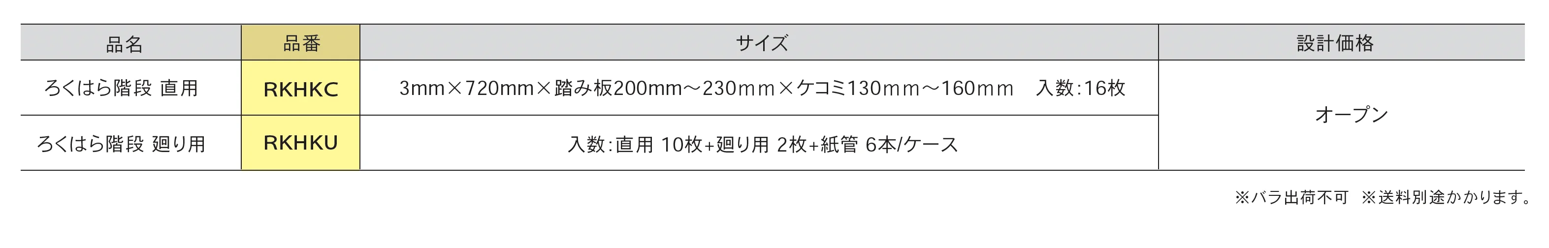 ろくはら階段_価格_1