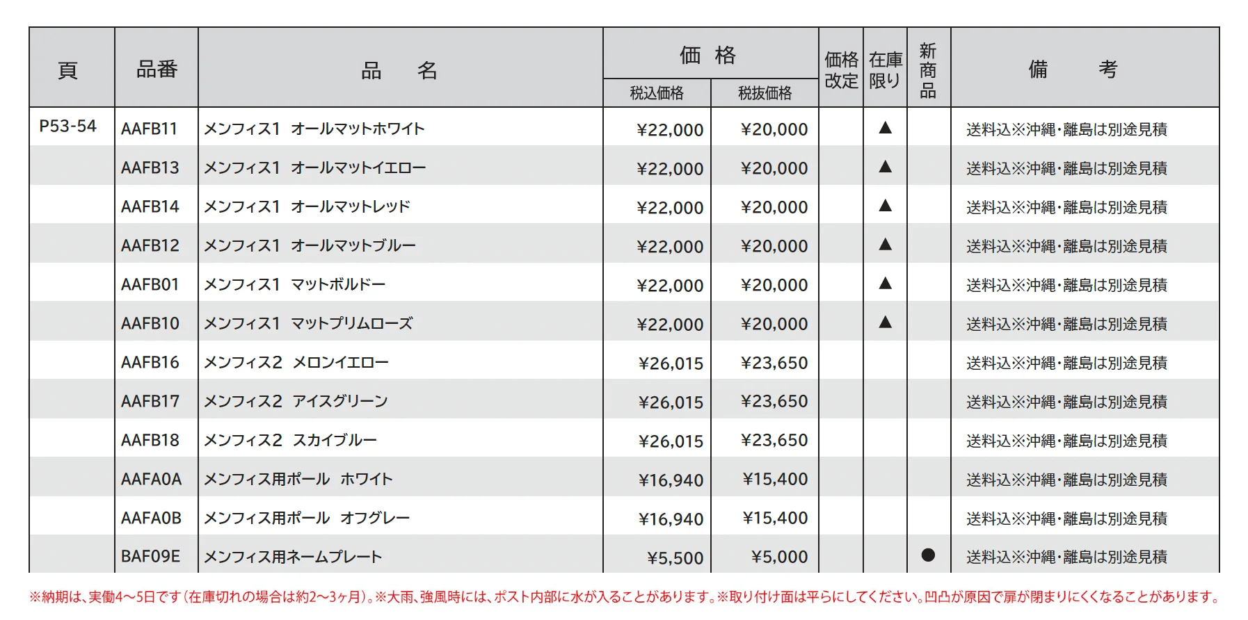 メンフィス1・2_価格_1