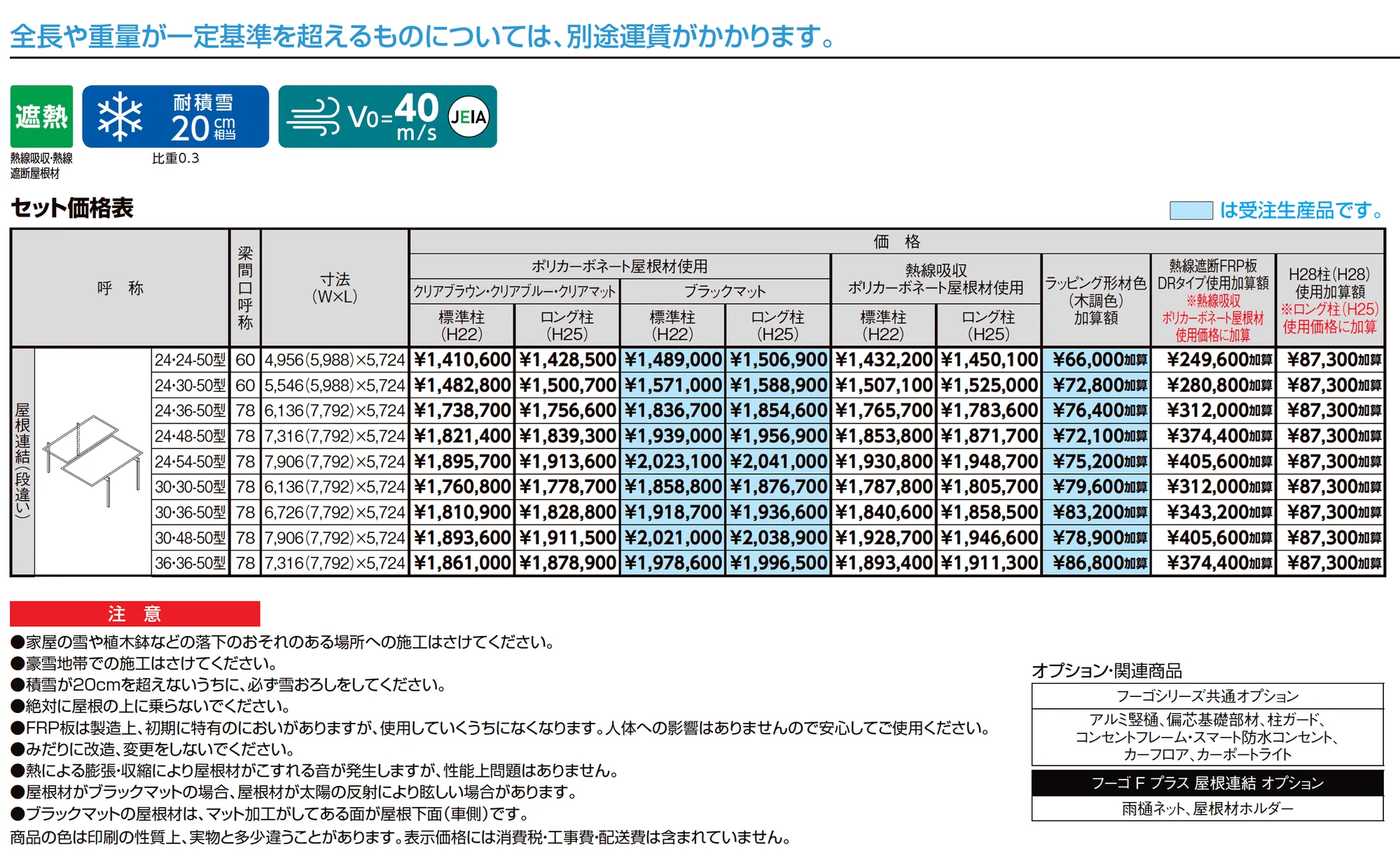 フーゴFプラス 屋根連結_価格_1