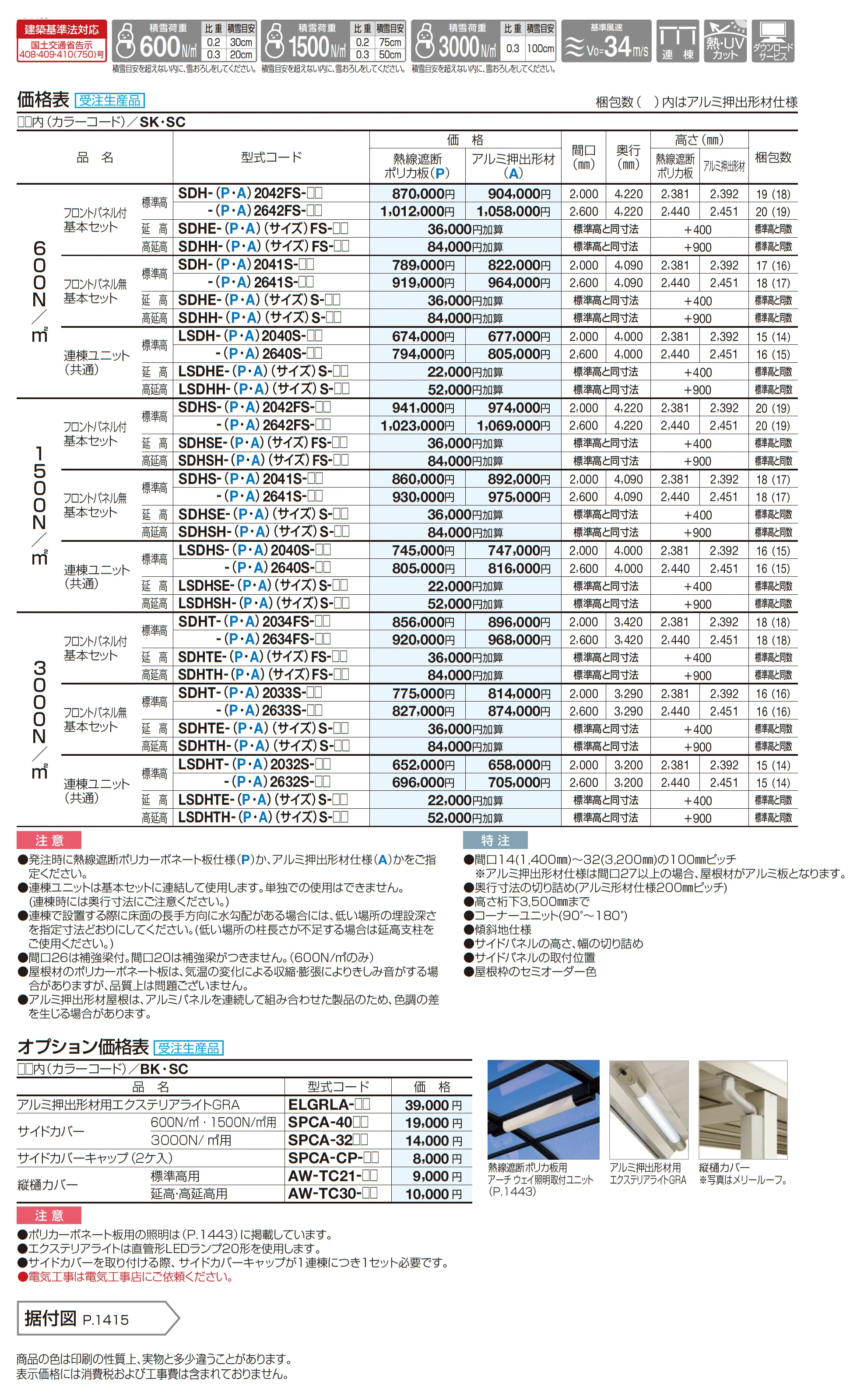 ソリッドルーフAHタイプ サイドパネル付_価格_2