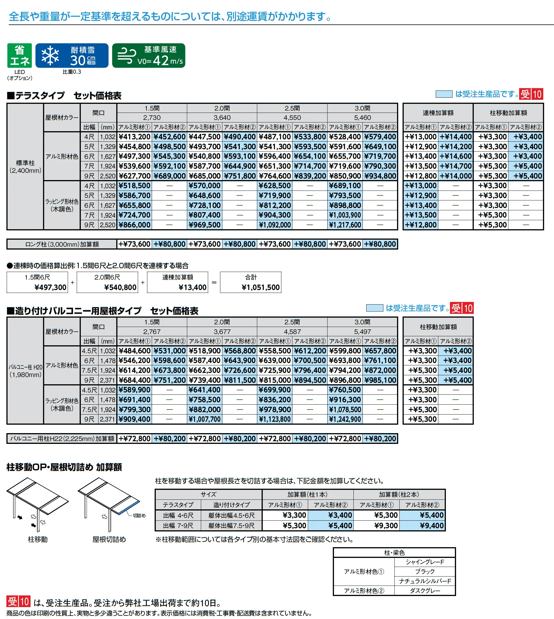 テラスSC 壁付タイプ_価格_1