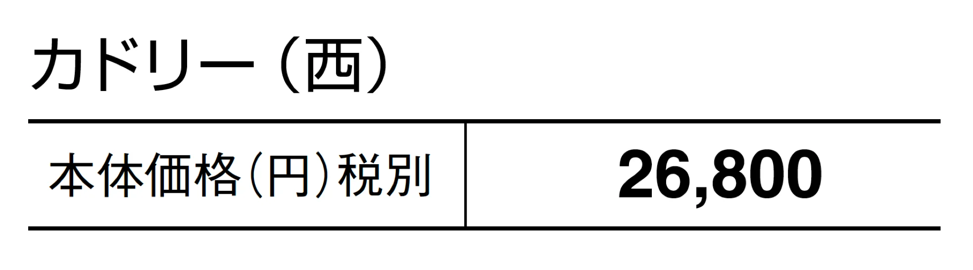 カドリー_価格_2
