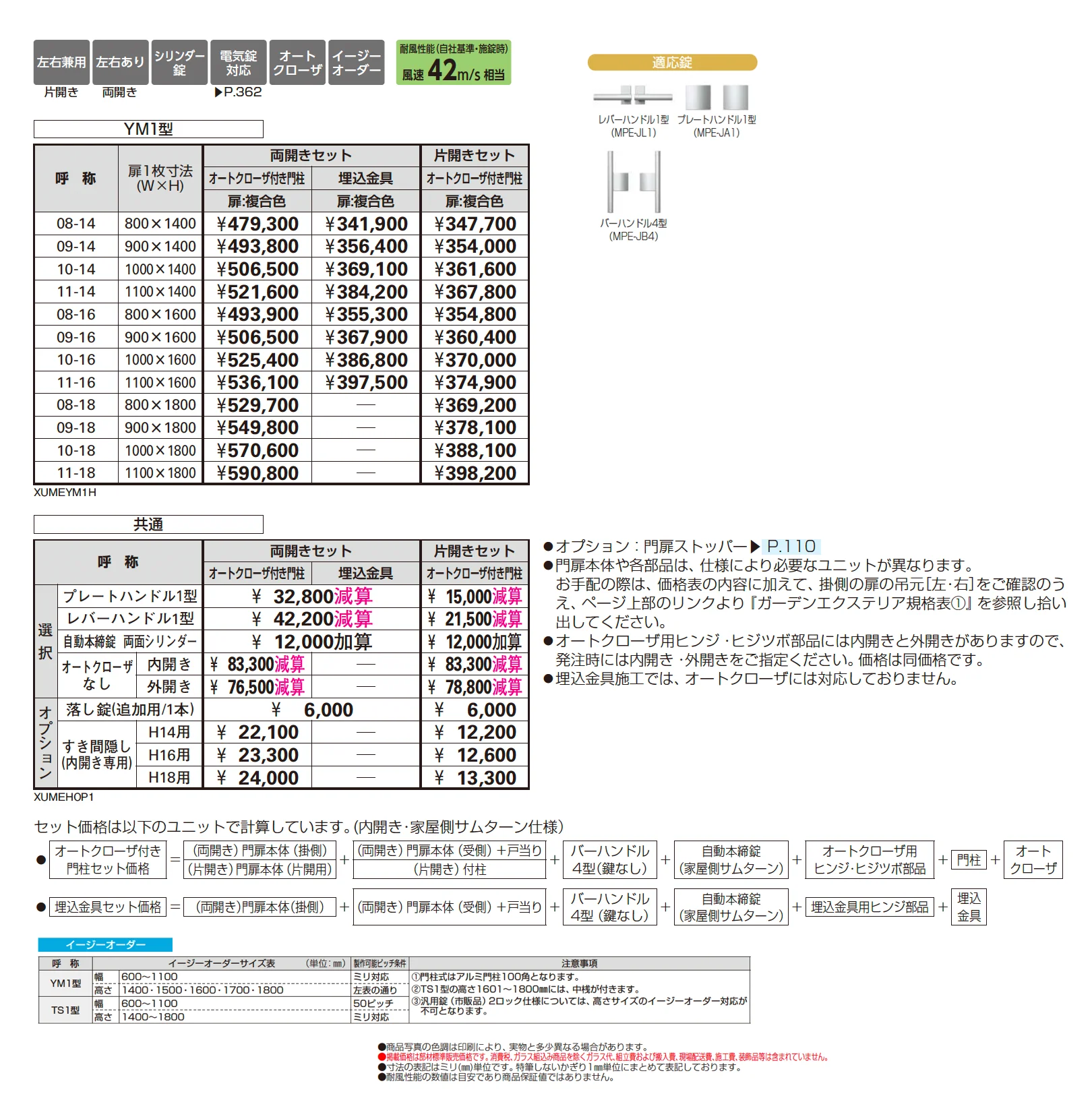 共用門扉 ルシアス 門扉 YM1型【2025年6月発売】【2025年版】_価格_1