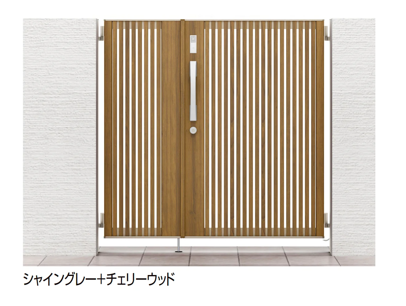 LIXILの「開き門扉AB スマートロックシステム FamiLock ウッディTS1型【2025年版】」