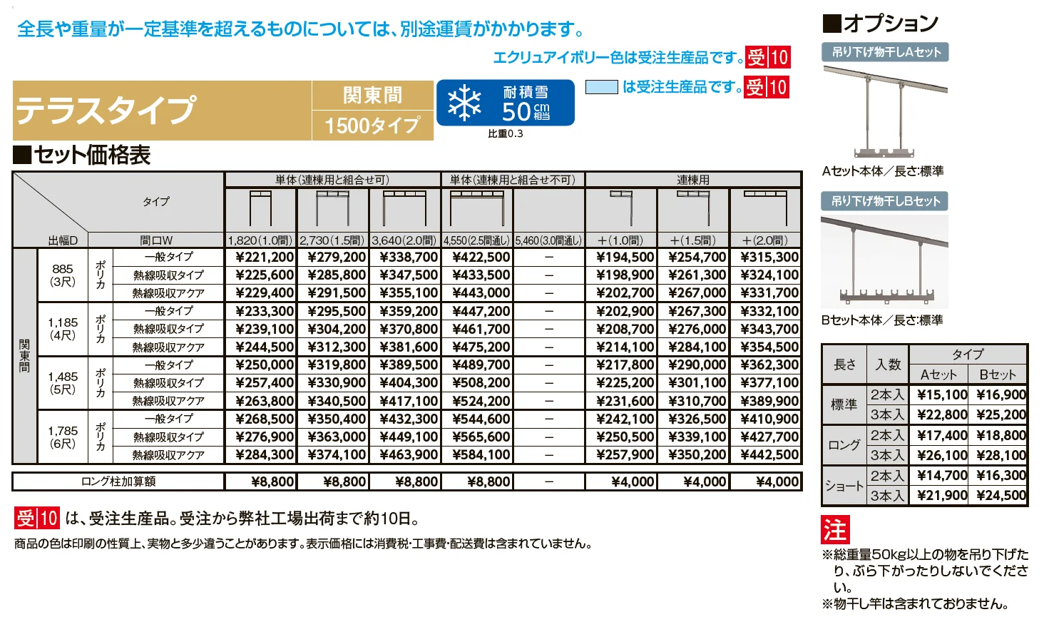 シュエット テラスタイプ 関東間【2024年版】_価格_1