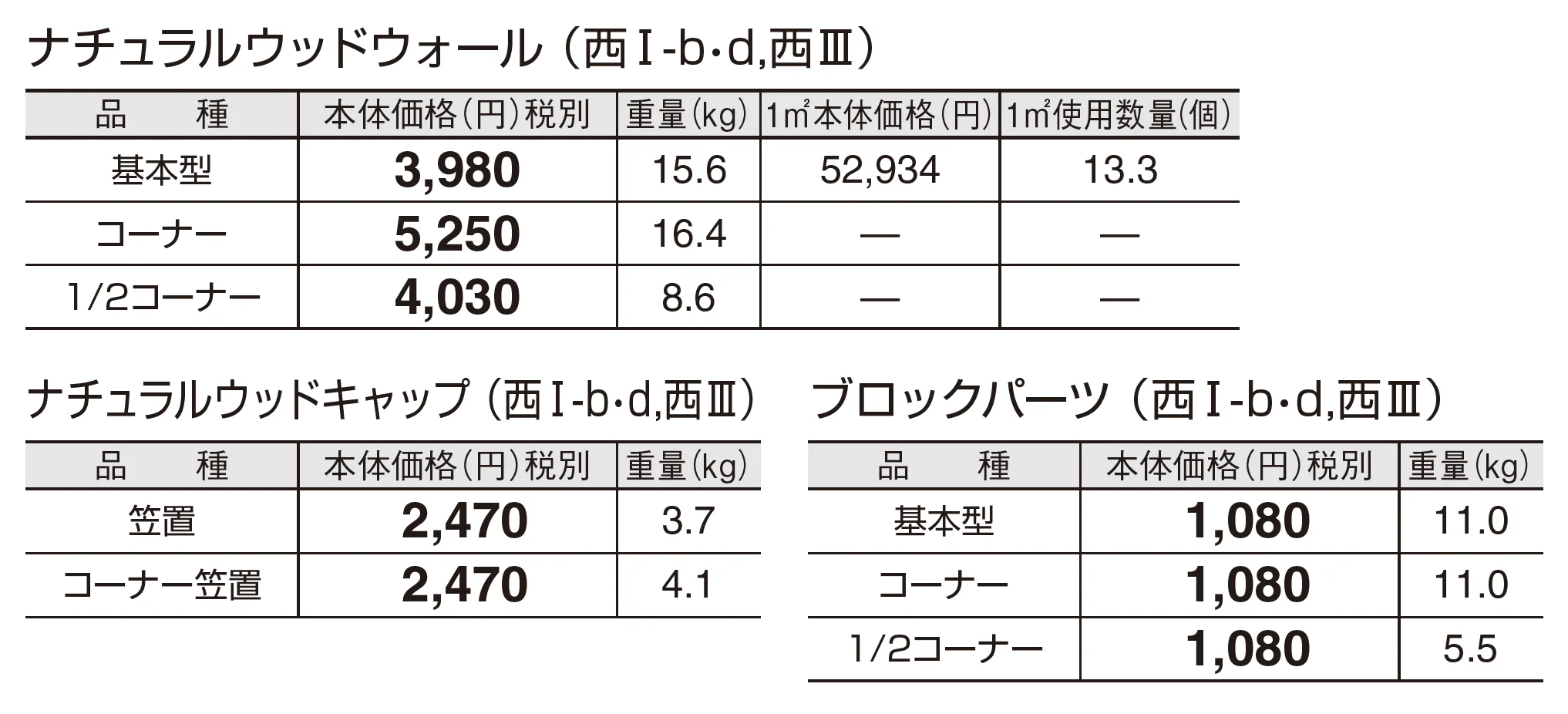 ナチュラルウッドウォール_価格_4
