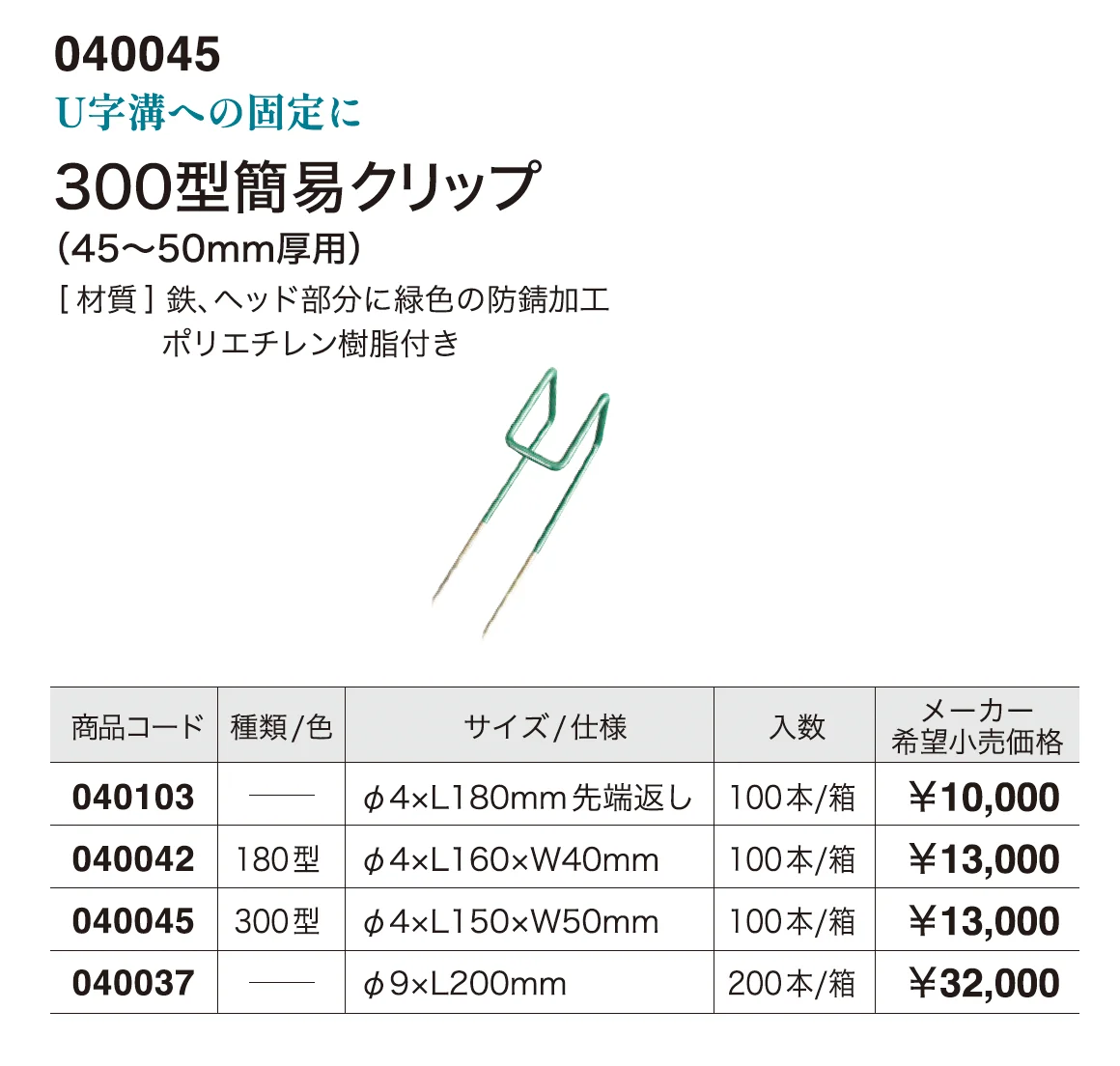 300型簡易クリップ_価格_1