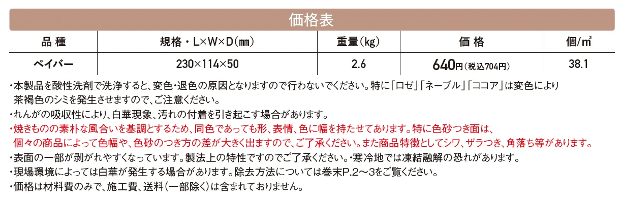 グランジ･ペイバー【2024年版】_価格_1
