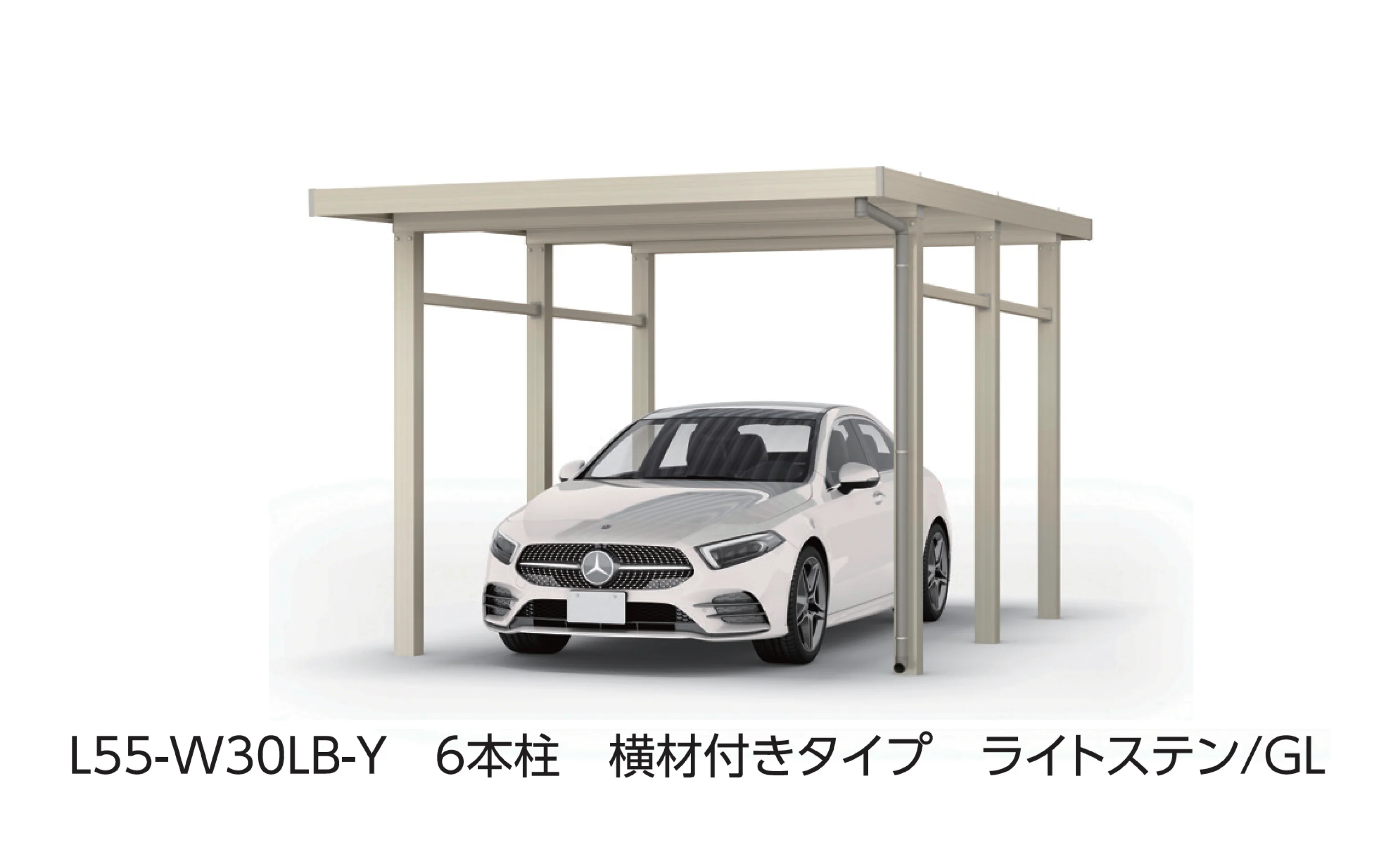 大仙の「SSポートGⅢ 積雪150cm Aタイプ・Bタイプ基本セット/1台用」のサブ画像1