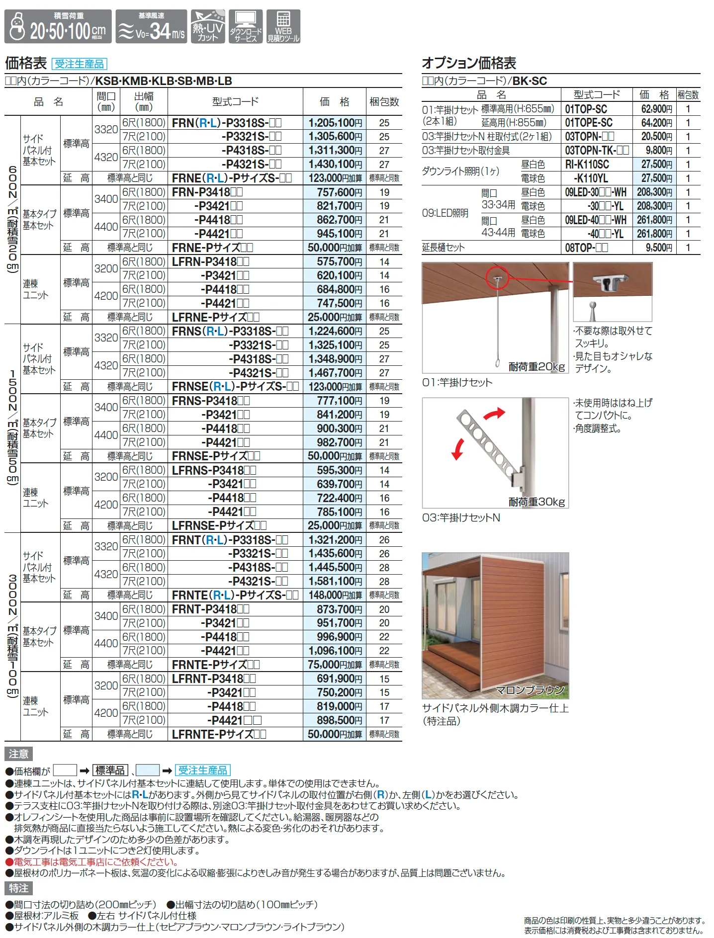 ファンルーフ(壁付式) サイドパネル付き【2025年版】_価格_1