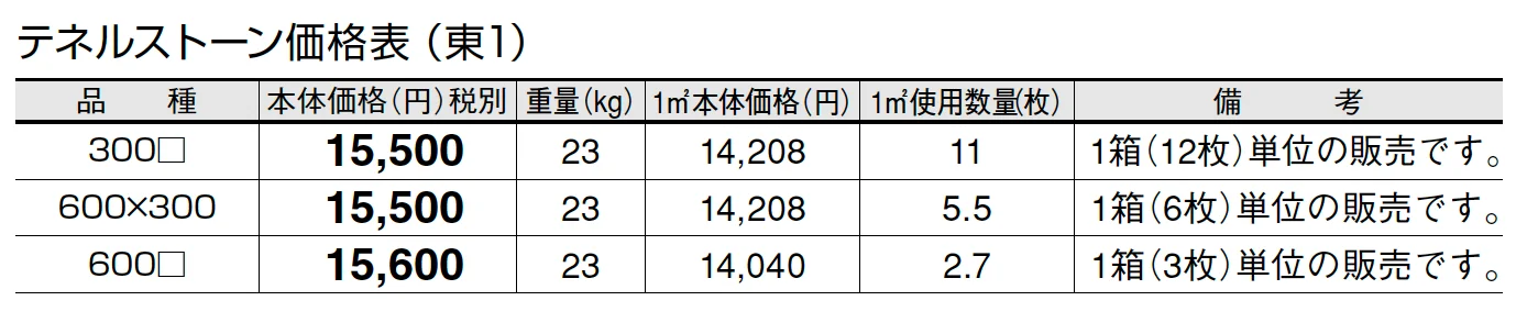 テネルストーン【2024年版】_価格_1