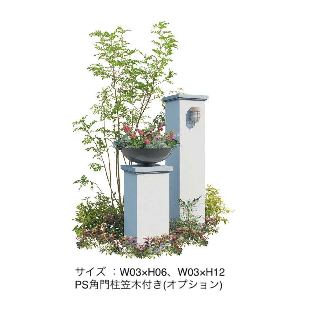 ギャザーの「スマート・Fウォール ユニット角門柱【2025年版】」のサブ画像1