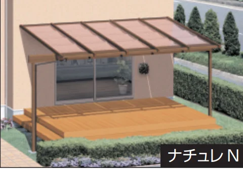 三協アルミの「ナチュレN(NN型 1500タイプ テラスタイプ／梁置納まり) 【2022年版】」