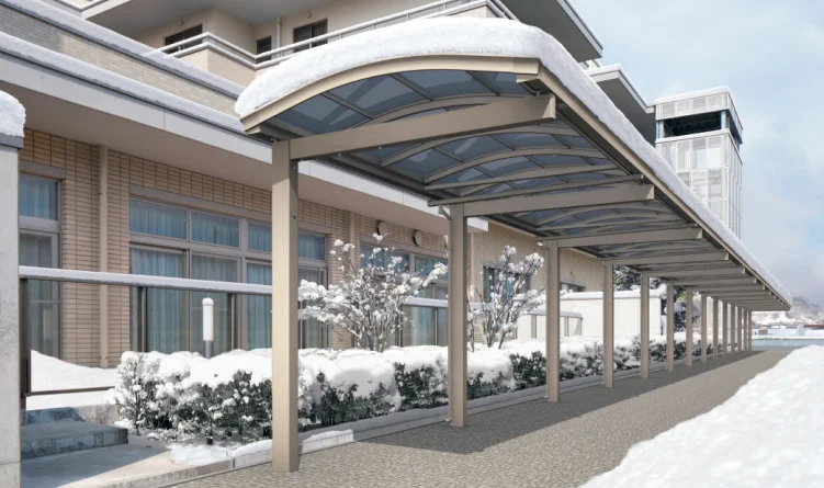 三協アルミの「ファインロードS 一本柱タイプ(偏芯柱)／1500N/㎡ 積雪地域型 基本ユニット 【2022年版】」