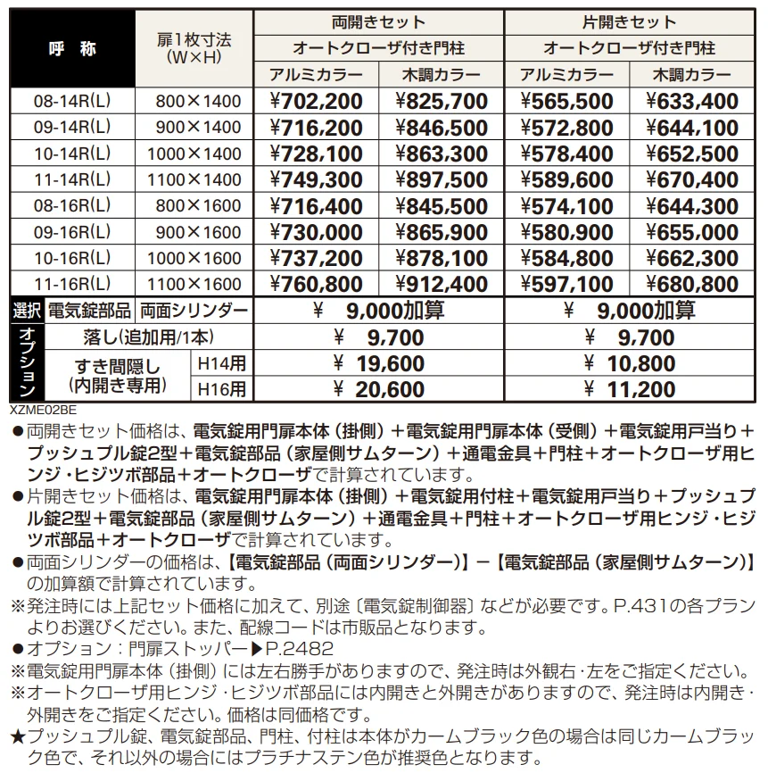 電気錠付共用門扉 エクスティアラ 門扉3型 【2022年版】_価格_1
