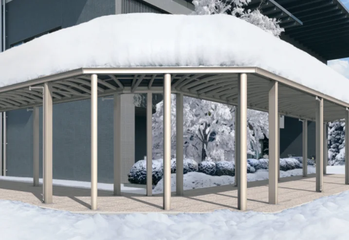 三協アルミの「ファインロードS 両支持タイプ/3000N/㎡ 積雪地域型 コーナー連結ユニット 【2022年版】」