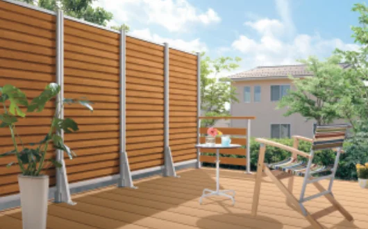 三協アルミの「ひとと木 フェンス (マイリッシュA ルーバーフェンス)【2023年版】」