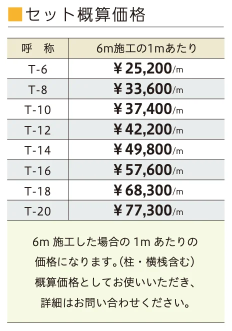 ラインスタイル Mタイプ (隙間30mm) 【2022年版】_価格_3
