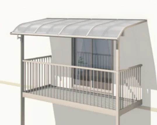 三協アルミの「レボリューZ屋根(オルネ 柱建て式用 1500タイプ 標準納まり)【2023年版】」
