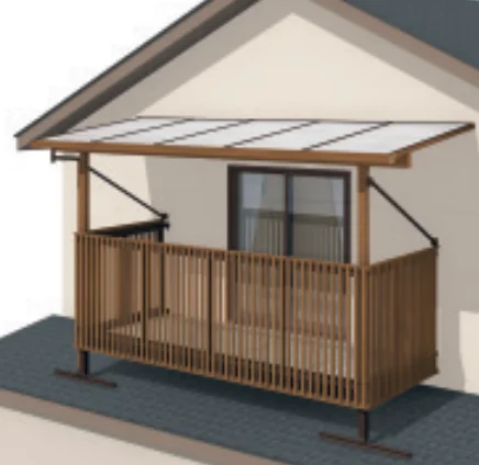 三協アルミの「ナチュレS屋根(オルネ 屋根置式用 600タイプ 壁付け納まり)【2023年版】」