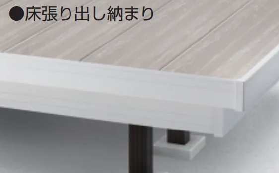 三協アルミの「ラステラ (床張り出し納まり／フロア本体 ダブルフレームタイプ)【2023年版】」のサブ画像2