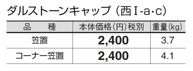 ダルストーンキャップ_価格_3
