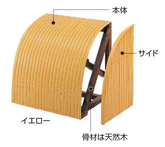タカショーの「合成竹駒寄せ【2024年版】」のサブ画像1