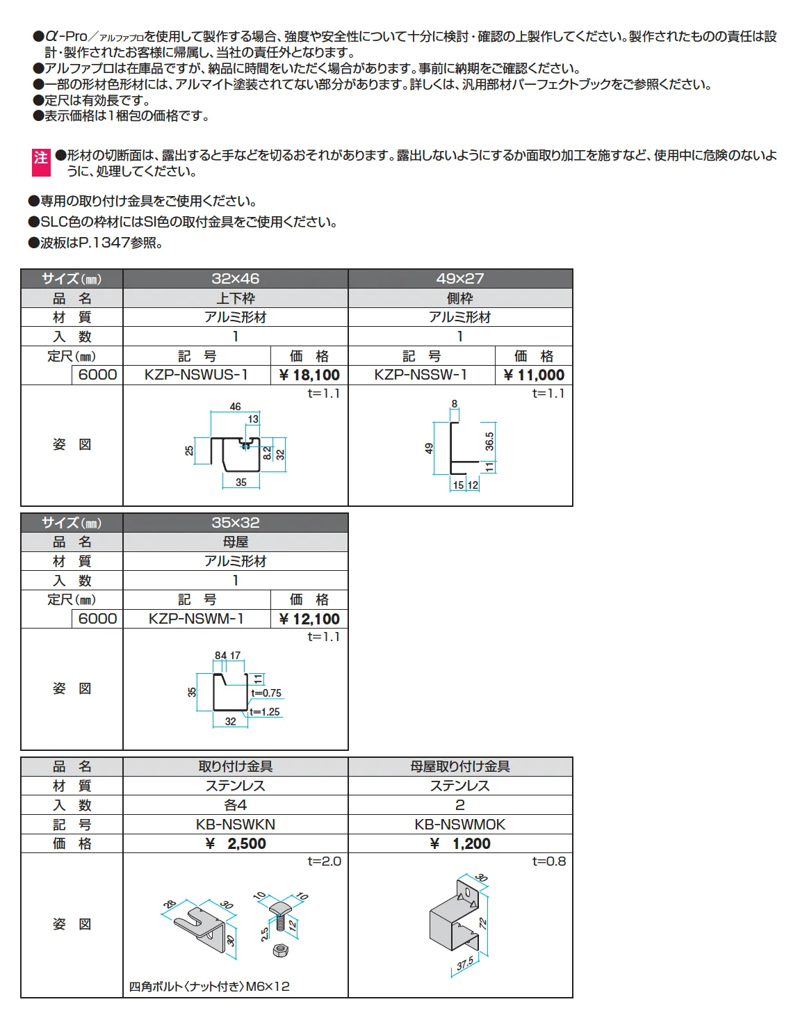 波板パネル組立部材【α-Pro アルファプロ】【2025年版】_価格_1
