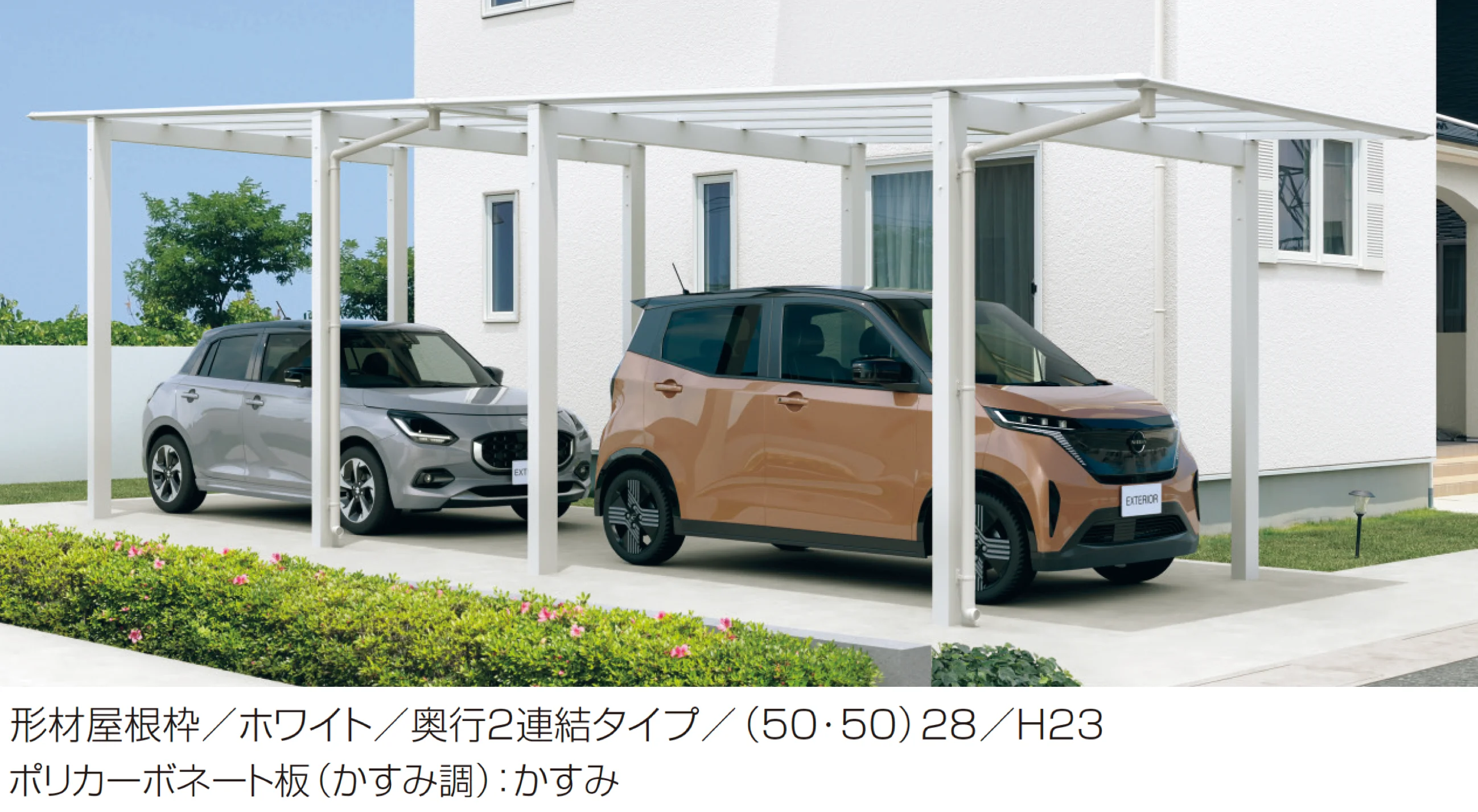 三協アルミの「スカイリード (1台用基本・奥行連結・奥行片寄せ)」のサブ画像1