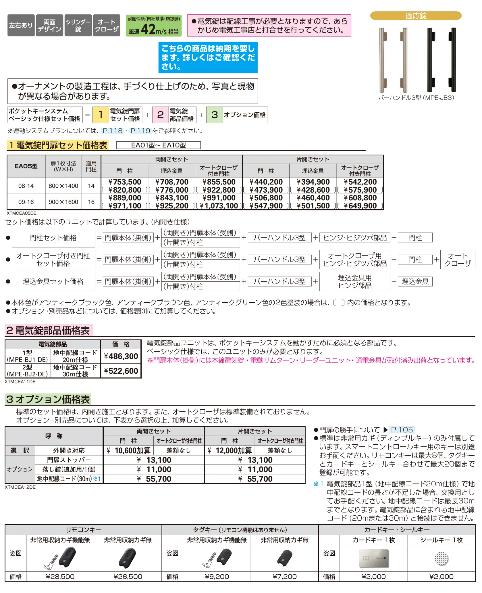 〔ポケットキーシステム〕電気錠付 シャローネ 門扉 EA 05型【2025年6月発売】【2025年版】_価格_1