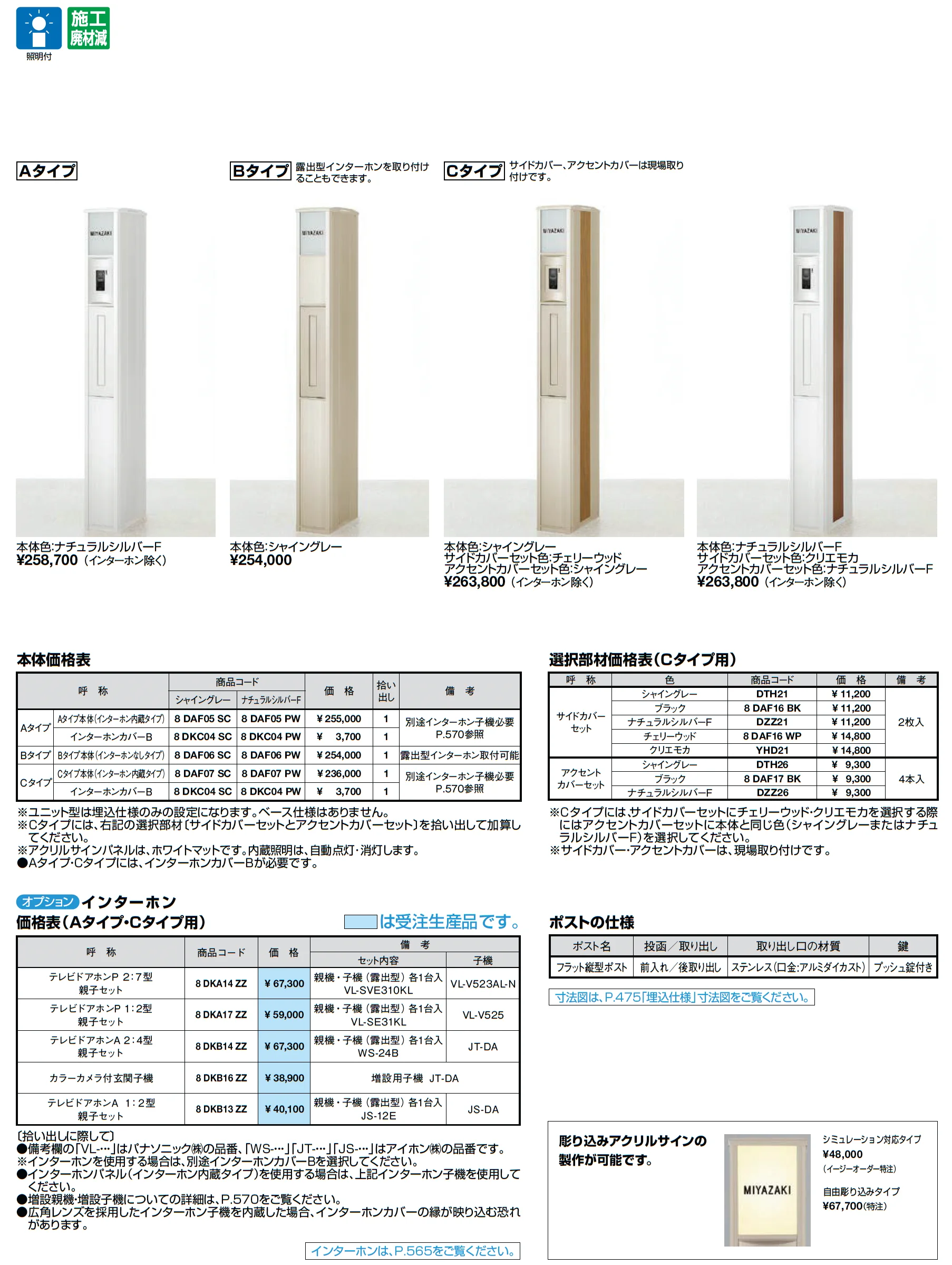 スリムスクエアユニット型【2025年版】【廃番】_価格_1