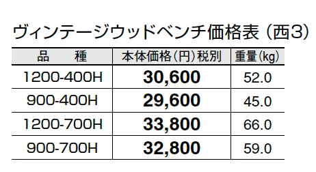 ヴィンテージウッドベンチ【2024年版】_価格_5