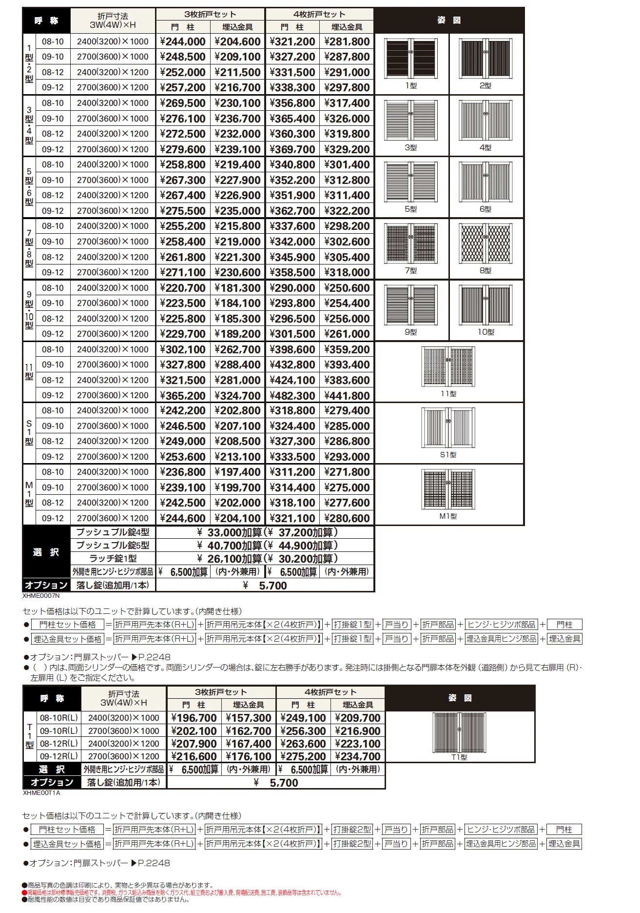 シンプレオ 門扉 折戸セット【2024年版】_価格_1